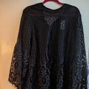 Lane Bryant NWT mixed lace top